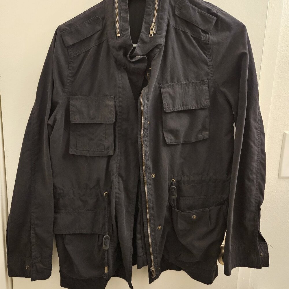Small Military Style Jacket - Black - Love Tree